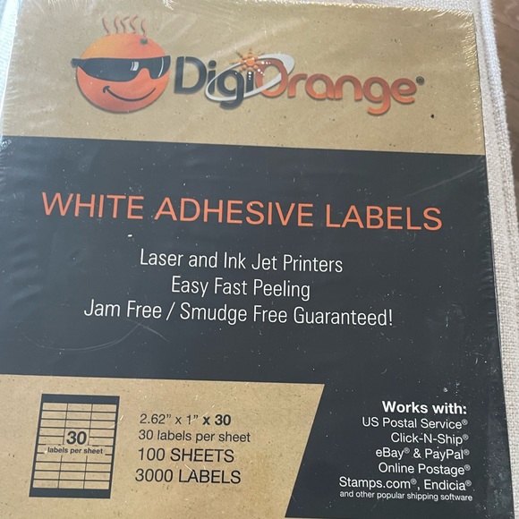 White Adhesive Labels 2 packages bundle - Picture 2 of 9